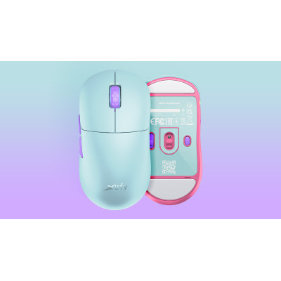 Мышь Xtrfy M8, WL/USB-A, RGB, Frosty Mint