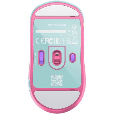 Мышь Xtrfy M8, WL/USB-A, RGB, Frosty Mint