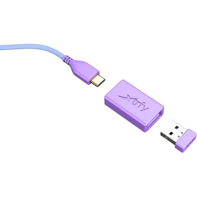 Миша Xtrfy M8, WL/USB-A, RGB, Frosty Purple