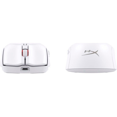 Мышь HyperX Pulsefire Haste 2, RGB, USB-A/WL/BT, белый