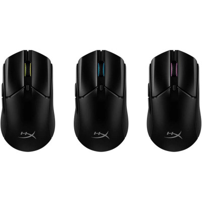 Мышь HyperX Pulsefire Haste 2, RGB, USB-A/WL/BT, черный