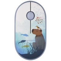 Миша 2E MF300 CAPYBARA:SWIM Silent WL BT, синій
