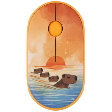 Миша 2E MF300 CAPYBARA:SUNSET Silent WL BT, жовтий