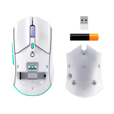 Мышь HyperX Pulsefire Haste 2 Core, RGB, WL/BT, белый