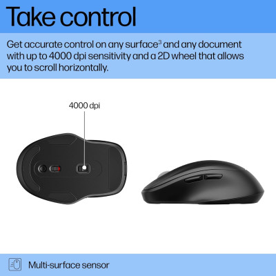 Мышь HP 510 Ultra-Fast Rechargeable, WL, черный