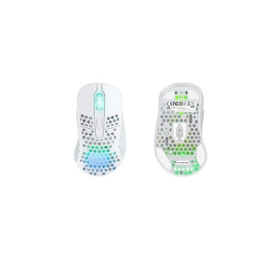 Мышь Xtrfy M4, WL/USB-A, RGB, белый