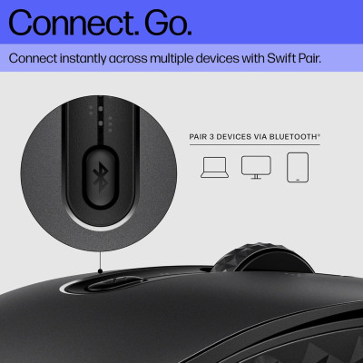 Мышь HP 690 Rechargeable, BT, черный