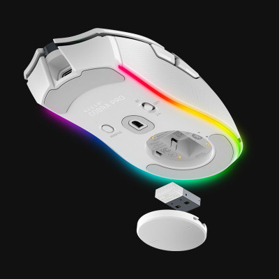 Мышь Razer Cobra Pro, RGB, USB-A/WL/BT, белый