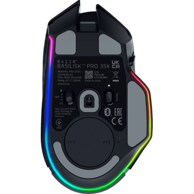 Мышь Razer Basilisk V3 Pro 35K, RGB, USB-A/WL/BT, черный