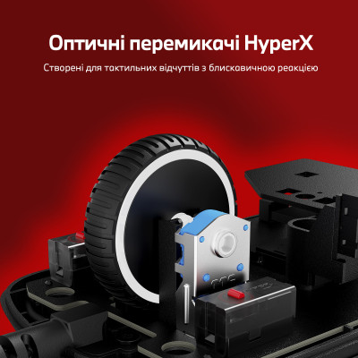 Мышь HyperX Pulsefire SAGA, RGB, USB-A, черный