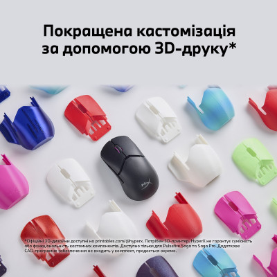 Мышь HyperX Pulsefire SAGA PRO, RGB, USB-A/WL/BT, черный