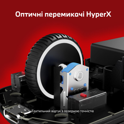 Мышь HyperX Pulsefire SAGA PRO, RGB, USB-A/WL/BT, черный