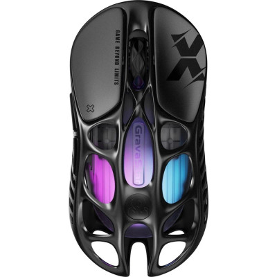 Мышь GravaStar Mercury X, BT/WL/USB-A, RGB, черный