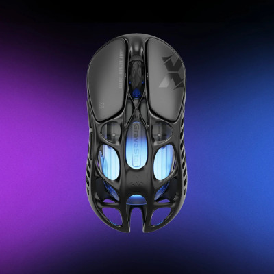 Мышь GravaStar Mercury X, BT/WL/USB-A, RGB, черный