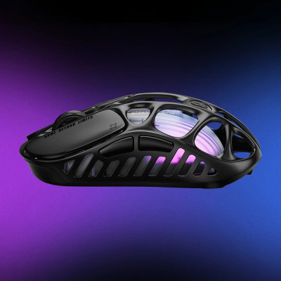 Мышь GravaStar Mercury X, BT/WL/USB-A, RGB, черный