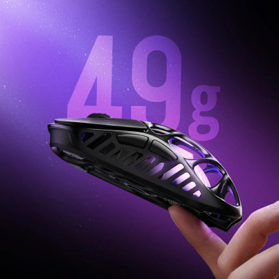 Мышь GravaStar Mercury X, BT/WL/USB-A, RGB, черный