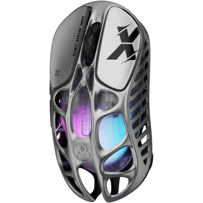 Мышь GravaStar Mercury X, BT/WL/USB-A, RGB, серый