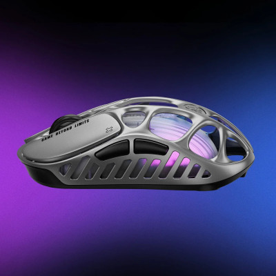 Мышь GravaStar Mercury X, BT/WL/USB-A, RGB, серый