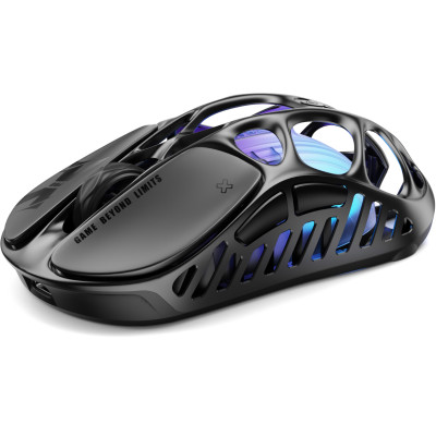 Мышь GravaStar Mercury X Pro, 8K, BT/WL/USB-A, RGB, черный