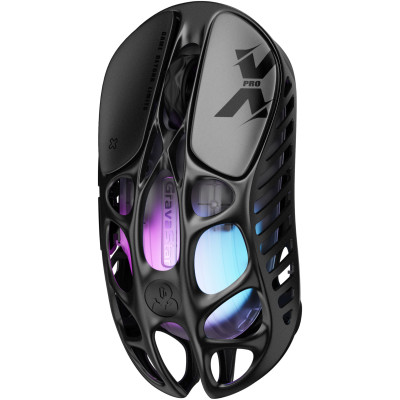 Мышь GravaStar Mercury X Pro, 8K, BT/WL/USB-A, RGB, черный