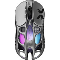 Мышь GravaStar Mercury X Pro, 8K, BT/WL/USB-A, RGB, серый