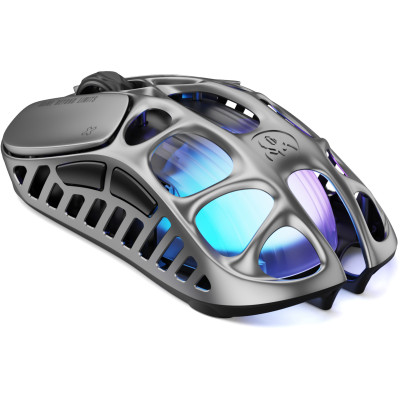 Мышь GravaStar Mercury X Pro, 8K, BT/WL/USB-A, RGB, серый