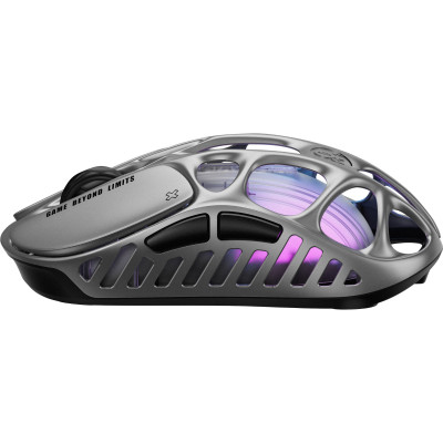 Мышь GravaStar Mercury X Pro, 8K, BT/WL/USB-A, RGB, серый