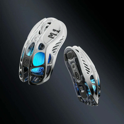 Мышь GravaStar Mercury M1 Pro, BT/WL/USB-A, RGB, черно-белый