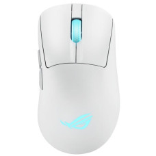Мышь ASUS ROG Keris II Origin, RGB, USB-A/WL/BT, белый