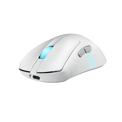 Мышь ASUS ROG Keris II Origin, RGB, USB-A/WL/BT, белый