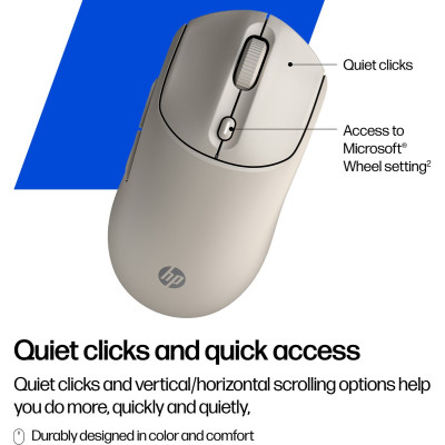Мышь HP 400 Quiet, WL/BT, maple