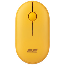 Миша 2E MF300 Silent, WL/BT, жовтий