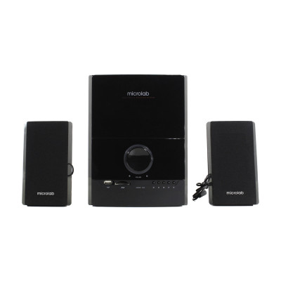 Акустическая система MICROLAB M-500U 2.1, 40W, mini-jack/USB/SD, пк, черный