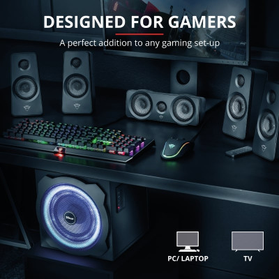 Акустична система Trust GXT 658 Tytan 5.1, 90Вт, AUX, чорний