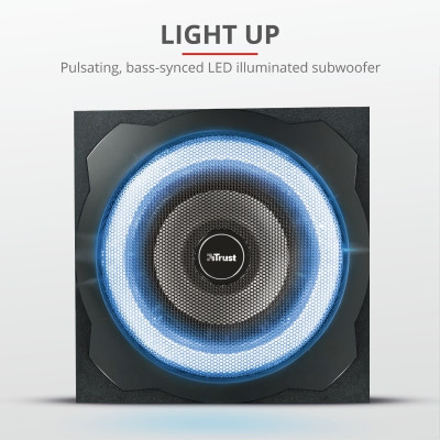 Акустична система Trust GXT 658 Tytan 5.1, 90Вт, AUX, чорний