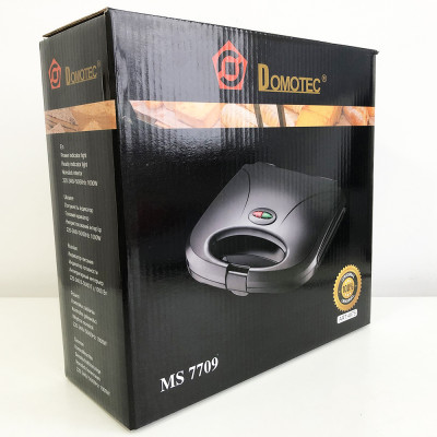 Гриль сендвічниця бутербродниця DOMOTEC MS-7709, бутербродниця побутова, домашній гриль для шаурми