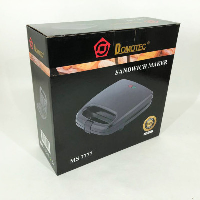 Сендвічниця DOMOTEC MS-7777, Електробутербродниця, Бутербродниця електрична, Сендвічниця мультипекар.
