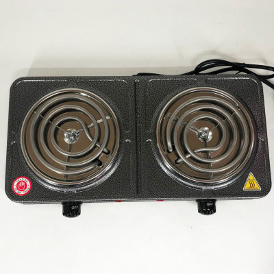 Электроплита настольная Domotec MS-5802, плита двухкомфорочная электроплита кухонна бытовая электрическая