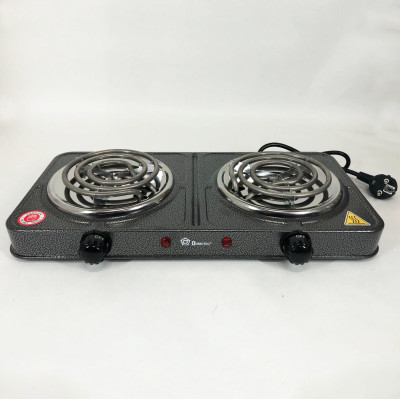 Электроплита настольная Domotec MS-5802, плита двухкомфорочная электроплита кухонна бытовая электрическая