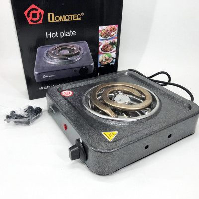 Электроплита Domotec MS-5531, электроплита настольная одноконфорочная, электроплита для дачи. Цвет: серый