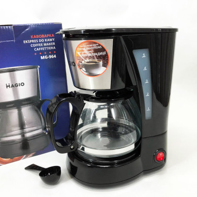 Капельная кофеварка MAGIO MG-964 650 Вт, Домашние кофеварки, Кофеварки электрические, Кофеварка для дома