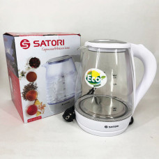 Электрочайник Satori SGK-4105-WT 1.8 л 1500 Вт, стильный электрический чайник.