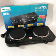 Настільна плита електрична Sea Breeze SB-064 2000 Вт, настільна електроплита. Колір: чорний