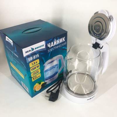 Электрочайник SeaBreeze SB-015 1.8 л чайники с подсветкой электронный чайник тихий электрический чайник