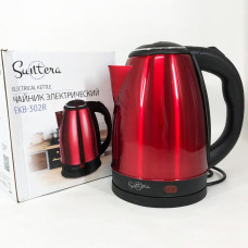 Электрочайник Suntera EKB-302R 1500 Вт, стильный электрический чайник, электронный чайник