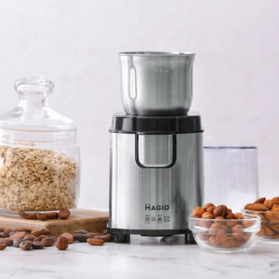 Кофемолка MAGIO MG-208 200 Вт, многофункциональная кофемолка, электрическая кофемолка измельчитель