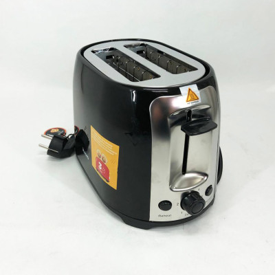 Тостер MAGIO MG-272B 750 Вт, тостер кухонний, тостер для дому, тостерниця, сендвіч-тостер. Колір: чорний