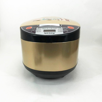 Мультиварка Rainberg RB-6207 З Фритюрницею, 12 Програм, скороварка пароварка мультиварка. Колір: бежевий