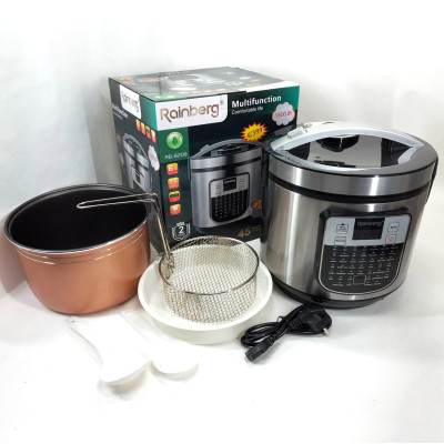 Мультиварка пароварка Rainberg RB-6209 45 программ 6 л 1000W, Сенсорная мультиварка рисоварка
