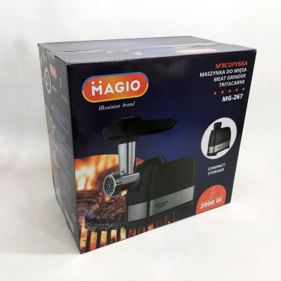 Мясорубка MAGIO MG-267 2000 Вт, мясорубка для дома, мясорубка для овощей, электромясорубка для дома